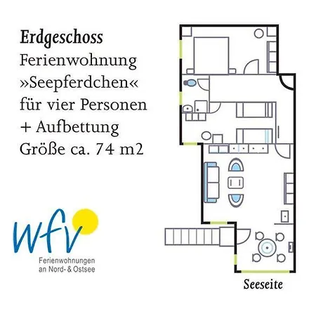 Apartment Weisses Roessl Seepferdchen Ostseebad Binz